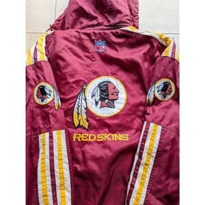 Washington Redskins Commanders 90s STARTER puffer jacket coat XL red NFL Pro vtg
